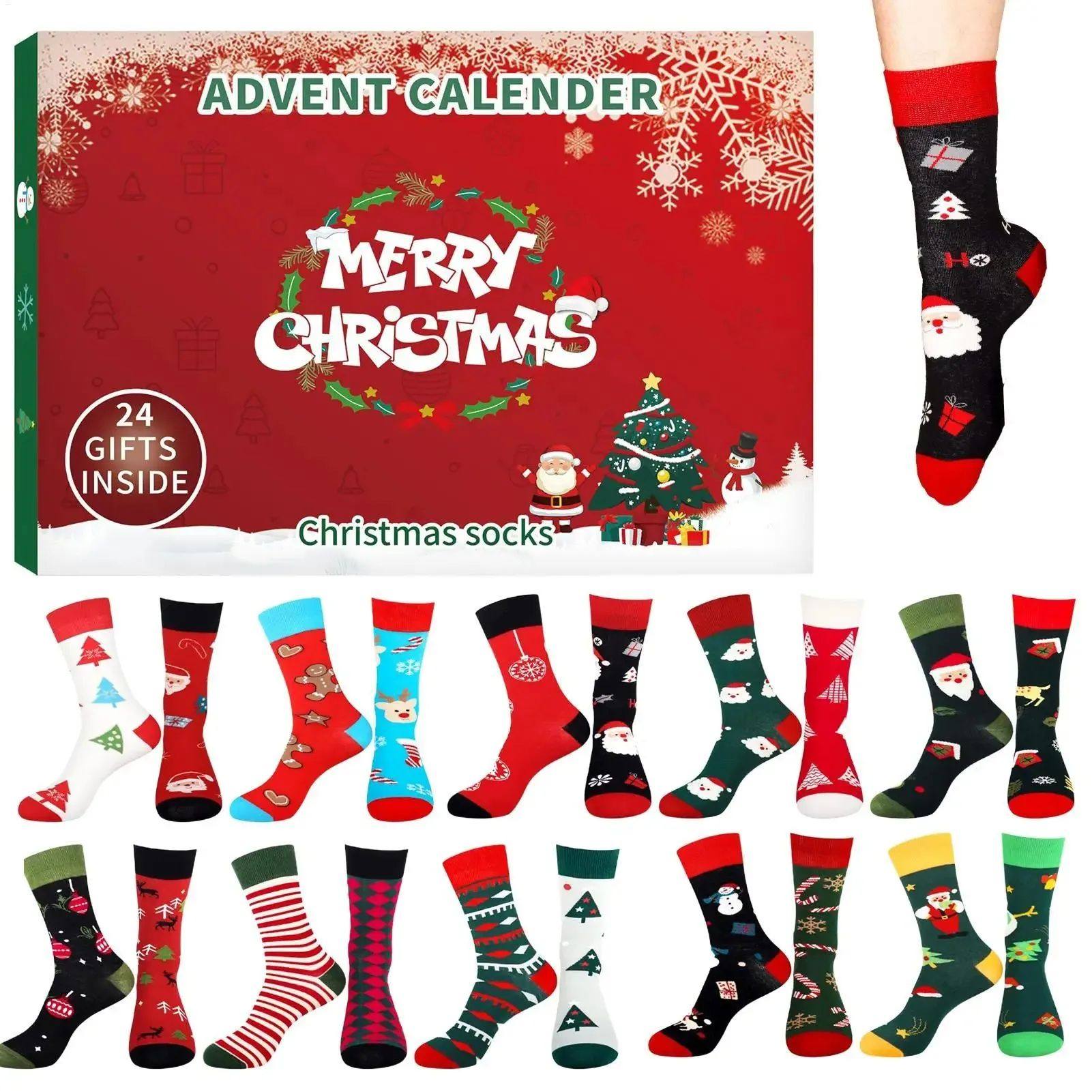 Christmas Stocking Advent Calendars 24 Days Countdown 24 Day