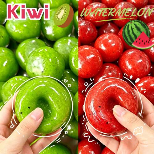 Kiwi & Watermelon Slush Squeeze Ball Squishy Fidget Toy Crun