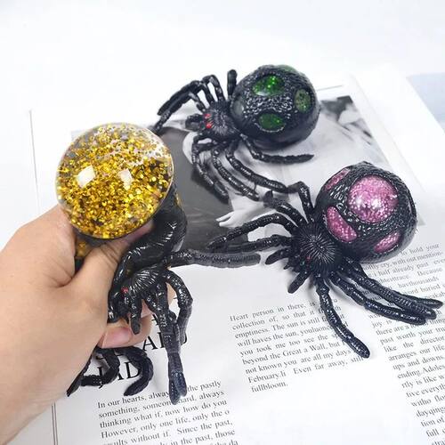 The New Halloween Vent Decompression Gold Powder Spider Pinc