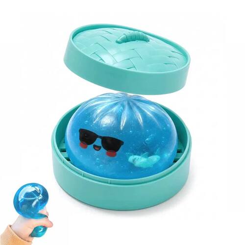 Money Glitter Shark Dumplings Squishy Toy Soft Slow Resilien