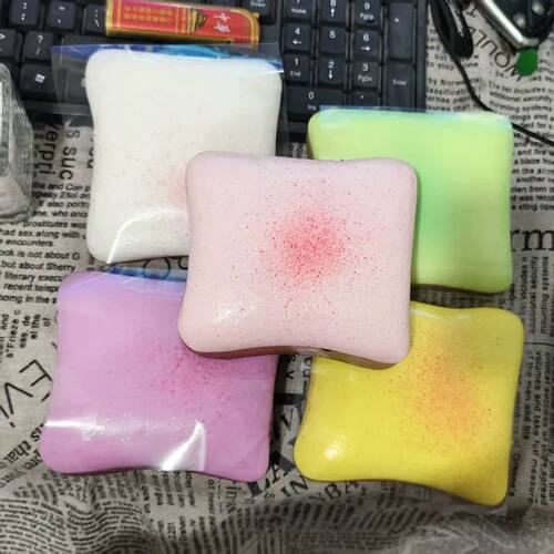 Soft Slow Rising Toast Squishy Stress Relief Fidget Toys Sti