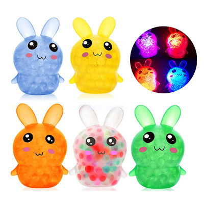 Easter Bunny Pinching Music Colorful Beads Decompression Art