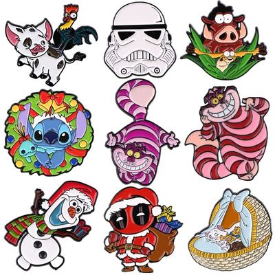 Cheshire Cat Enamel P Cartoon Metal Badges Women Brooches La