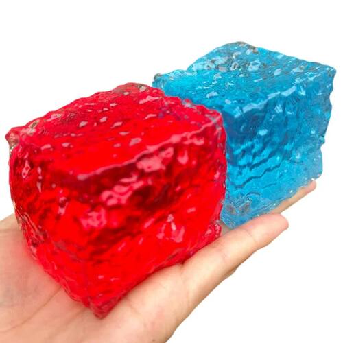 Squishy Ice Skin Maltose Fidget Toy Shiny Square Stress Reli
