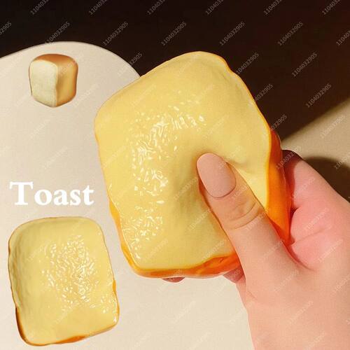 Food-Shaped Crunchy Stress Ball Blocks Filled Squishy Toys N
