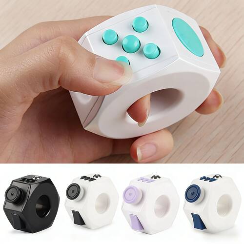 6 Sided Cube Fidget Roller Sensory Toy Multifunctional Finge