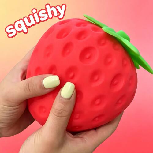 8cm Super Jumbo Strawberry Squishy Slow Rising Anti-Stress F