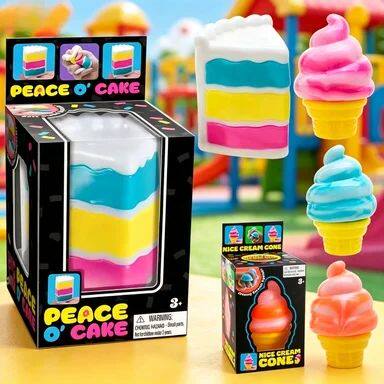 2026Trending Nee Doh Jellyfish & Cube Squish Toy Soft Jelly