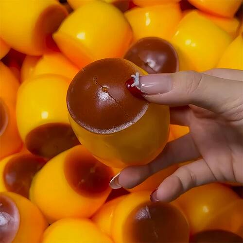 Creative Caramel Pudding Squishy Fidget Toy Building Block F