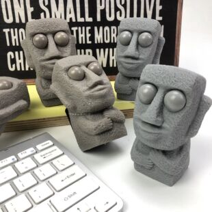 New Funny Easter Squeezing Blowout Rock Man Fidget Toy Vent