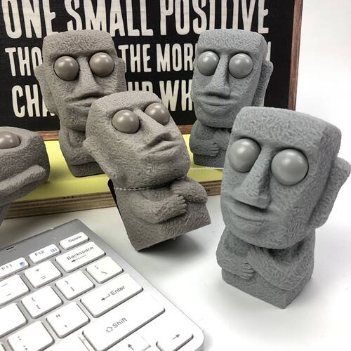 New Funny Easter Squeezing Blowout Rock Man Fidget Toy Vent