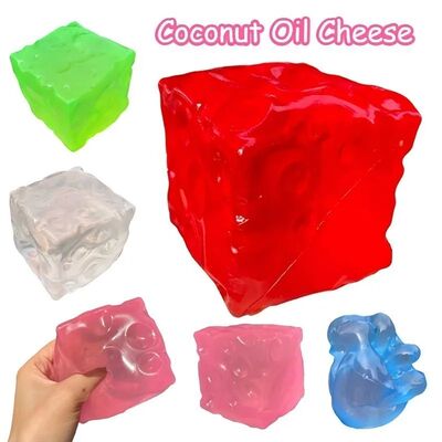 Handmade Coconut Oil Cheese Moldable Squishy Toy Stress Ball