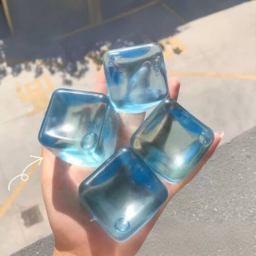Slow Rebound Ice Cubes Squishy Squeeze Toy - Stress Relief S