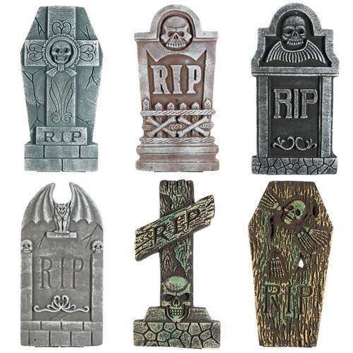 5PCS/6pcs Halloween Tombstone Decorations Realistic and