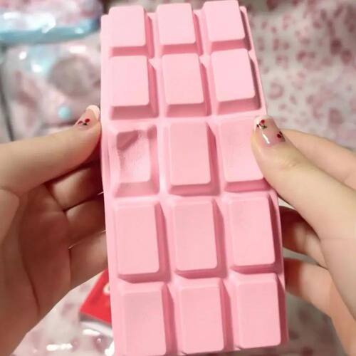 Pink Chocolate Bar Squishy Toy Slow Rising Soft Squeeze Stre