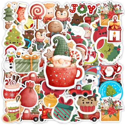 Christmas Stickers Cute Seal Sticker Cartoon DIY Scrapbookin