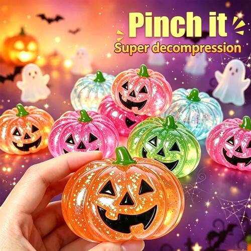 Halloween Pumpkin Maltose Stress Ball Soft Slow Rebound Toy