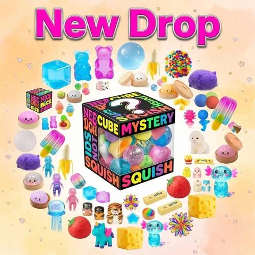 100 Styles Squishy Blind Box Surprise Toys, Slow Rising Asso