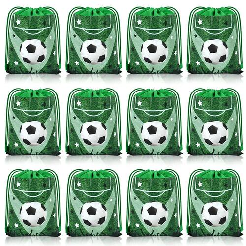 20Pcs Football Party Favors Drawstring Bags Soccer Ball Gift