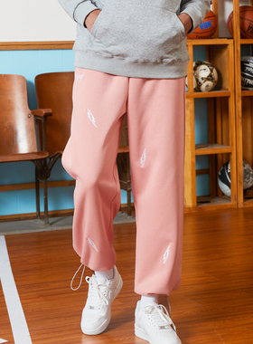 TIP-OFF美式篮球运动卫裤实战训练刺绣抽绳束脚长裤宽松休闲男女