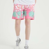 速干百搭短裤 复古火焰印花篮球运动休闲时尚 宽松透气 OFF美式 TIP