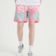 速干百搭短裤 复古火焰印花篮球运动休闲时尚 宽松透气 OFF美式 TIP
