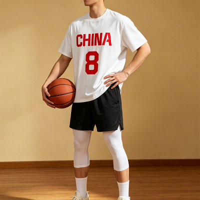 Tip-off男篮速干宽松短袖投篮服