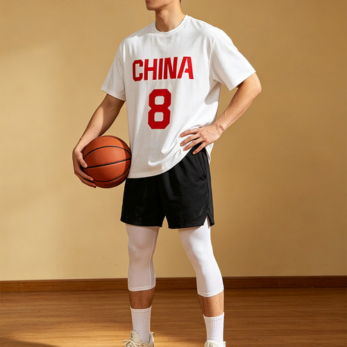 Tip-off男篮速干宽松短袖投篮服