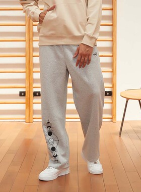 TIP-OFF美式复古篮球运动休闲长裤宽松时尚百搭针织直筒卫裤男女