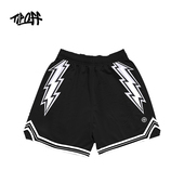 篮球实战训练四分裤 短裤 跑步健身透气速干男 OFF双侧闪电美式 TIP