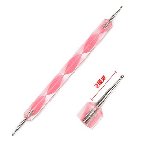美甲点钻笔点钻笔双头点花针美甲蜡笔美甲取钻笔勾画笔