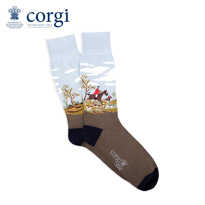 corgi英国进口精梳棉男士袜子