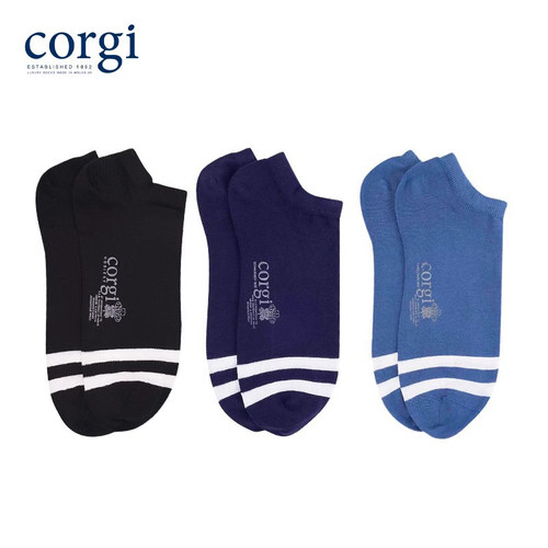 英国浅口corgi透气船袜