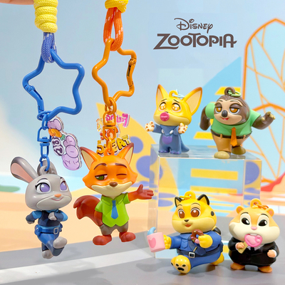 正版疯狂动物城狐尼克钥匙扣