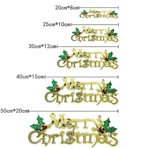 圣诞英文字母牌Merry Christmas橱窗挂牌圣诞树挂件圣诞节装饰品