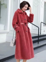 2019 len mới hạt lớn áo dài nữ A307 - Faux Fur áo lông dáng dài