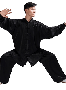 易武堂品牌真丝太极服桑蚕丝预缩