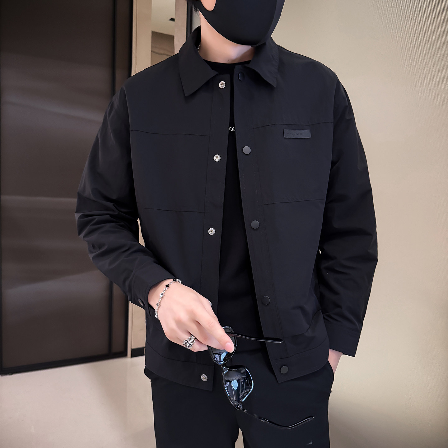 2025秋款男士休闲翻领夹克外套货号88039P95,男装夹克,电商B217