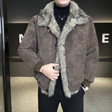 座山雕夹棉皮衣丨货号：915P165，男装皮衣，电商B217