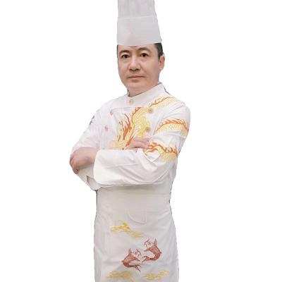 绣龙厨师长工衣厨师服龙