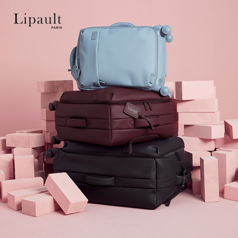 新秀丽Lipault超轻大容量拉杆箱PU革行李箱女旅行箱登机箱软箱P90