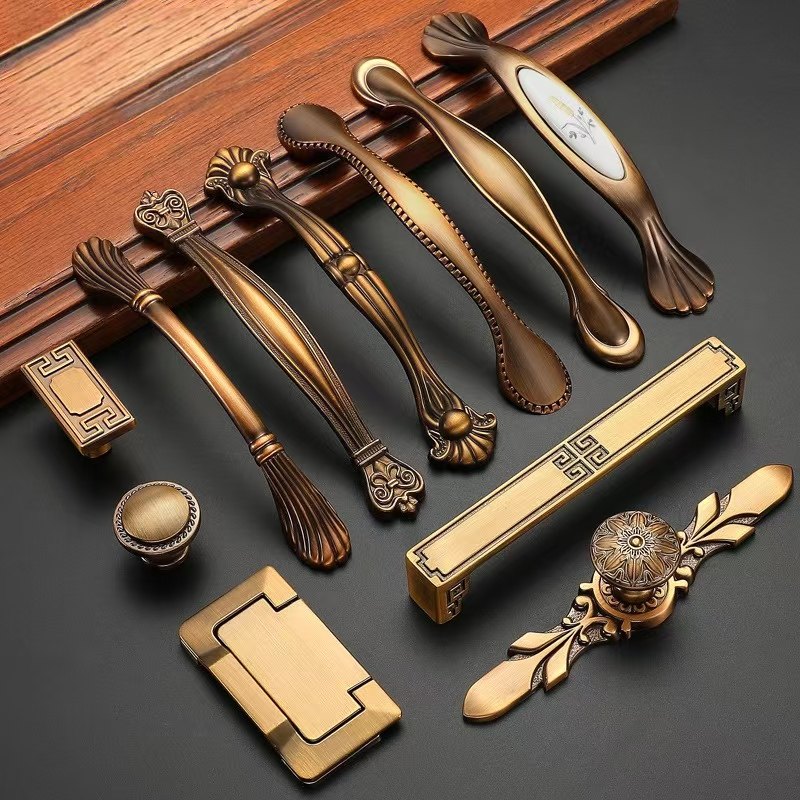 固德乐新中式黄古铜柜门拉手锌合金复古欧式抽屉厨房橱柜子衣柜门,基础建材,小拉手,淘宝优惠券,粉丝福利购,淘宝优惠卷