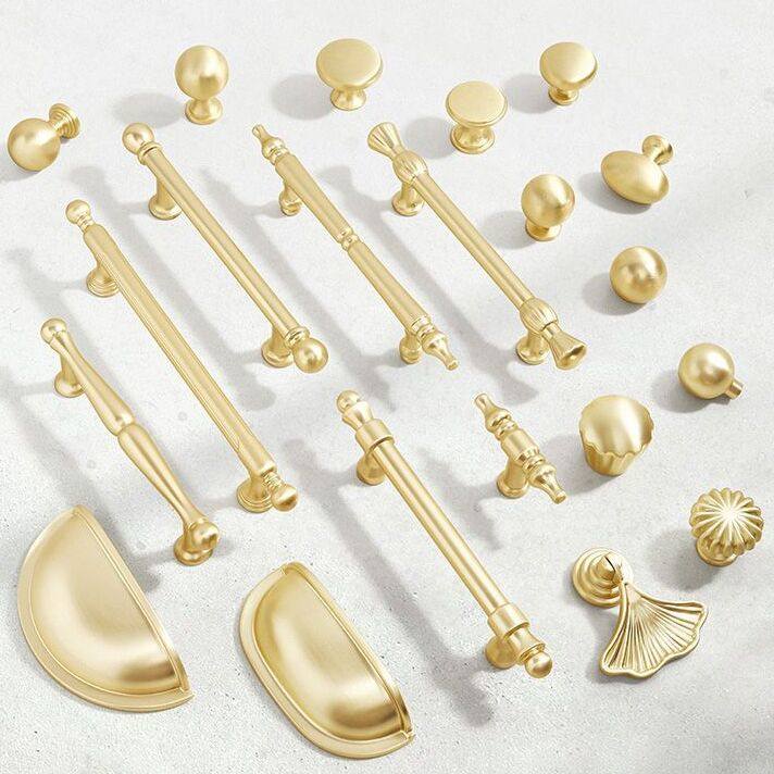 固德乐法式锌合金衣柜门拉手现简约金色抽屉酒柜孔橱柜实心门把手,住宅家具,拉手,淘宝优惠券,粉丝福利购,淘宝优惠卷