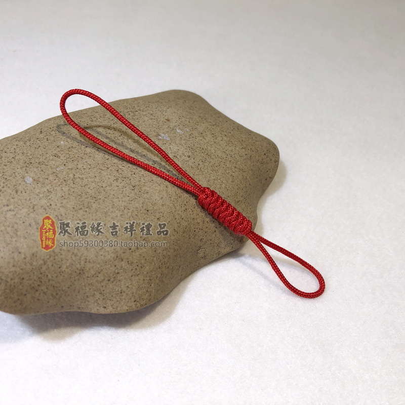 手工编织小挂绳红色黑色七彩绳五色钥匙扣小挂件吊坠绳DIY手工绳