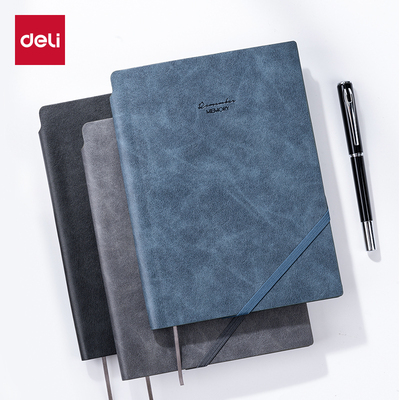 得力软皮面本10mm行宽