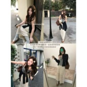 半裙套装 memorial.真酱 惠子欧尼简约叠穿女慵懒松弛风背心开衫