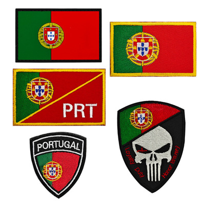 葡萄牙Portugal刺绣臂章魔术贴徽章战术背心贴背包贴补丁贴士气章