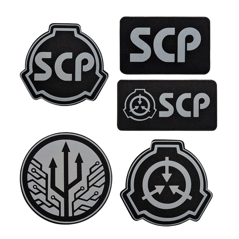 SCP基金会机动特遣队标志 反光魔术贴徽章士气章臂章战术背包布贴