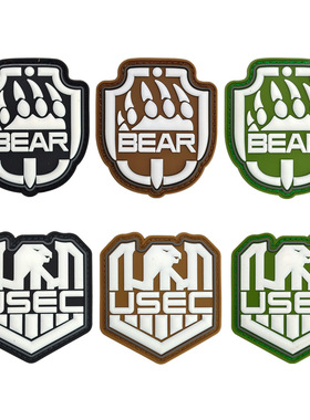 逃离塔科夫 夜光魔术贴章 USEC BEAR臂章 战术背包贴 士气章 徽章