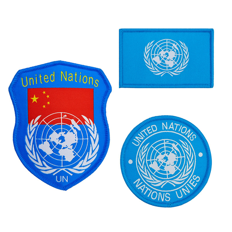 UN联合国战术士气章织唛魔术贴章